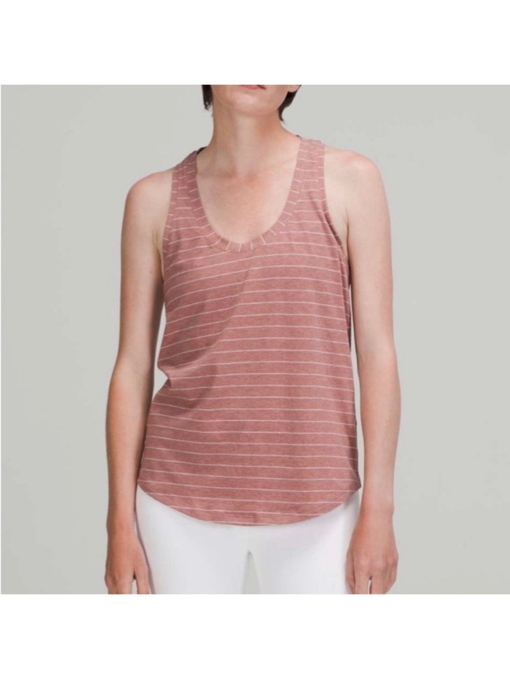 Lululemon Love Tank Top - Short Serve Stripe
Heathered Spiced Chai White